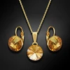 Diamond Sky Jewelry Papuošalų rinkinys moterims „Clarice II (Golden Shadow)“ su Swarovski® kristalais