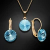 Diamond Sky Jewelry Papuošalų rinkinys moterims „Clarice II (Aquamarine Mėlyna)“ su Swarovski® kristalais