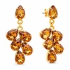 Diamond Sky Jewelry Papuošalų rinkinys moterims „Amber II (Light Amber)“ su Preciosa® kristalais