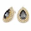 Diamond Sky Jewelry Papuošalų rinkinys moterims „Jasmine (Sidabrinis Night)“ su Swarovski® kristalais