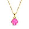 Diamond Sky Jewelry Papuošalų rinkinys moterims „Magical Square (Electric Rožinė Ignite)“ su Swarovski® kristalais