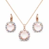 Diamond Sky Jewelry Papuošalų rinkinys moterims „Glory II (Powder Rose)“ su Swarovski® kristalais