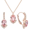 Diamond Sky Jewelry Papuošalų rinkinys moterims „Leonora II (Light Rose)“ su Preciosa® kristalais