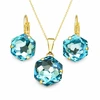 Diamond Sky Jewelry Papuošalų rinkinys moterims „Fantasy (Aquamarine)“ su Swarovski® kristalais
