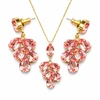 Diamond Sky Jewelry Papuošalų rinkinys moterims „Amber II (Light Rose)“ su Preciosa® kristalais