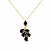 Diamond Sky Jewelry Papuošalų rinkinys moterims „Amber II (Jet)“ su Preciosa® kristalais