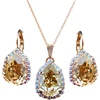 Diamond Sky Jewelry Papuošalų rinkinys moterims „Celestial Drop III (Golden Shadow)“ su Swarovski® kristalais