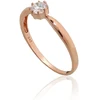 Diamond Sky Jewelry Auksinis žiedas su cirkoniais „Solitaras XI“