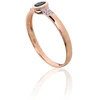 Diamond Sky Jewelry Auksinis žiedas su deimantais ir safyrais „Grakštumas XII“