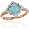 Diamond Sky Jewelry Auksinis žiedas su deimantais ir topazais „Henry III“