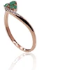 Diamond Sky Jewelry Auksinis žiedas su deimantais ir smaragdais „Imperatoriaus Karūna V“