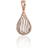Diamond Sky Jewelry Auksinis pakabukas su deimantais „Golden Drop“