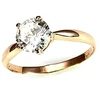 Diamond Sky Jewelry Auksinis žiedas su cirkoniais „Solitaras XIV“
