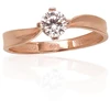 Diamond Sky Jewelry Auksinis žiedas su cirkoniais „Naujoji Klasika XI“
