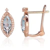Diamond Sky Jewelry Auksiniai auskarai su deimantais ir topazais „Asorti“