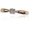 Diamond Sky Jewelry Auksinis žiedas su deimantais „Solitaras II“