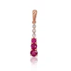 Diamond Sky Jewelry Auksinis pakabukas su deimantais ir rubinais „Kamelija VI“