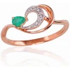 Diamond Sky Jewelry Auksinis žiedas su deimantais ir smaragdais „Grotex III“