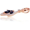 Diamond Sky Jewelry Auksinis pakabukas su deimantais ir safyrais „Aleksandrija“