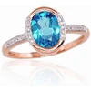 Diamond Sky Jewelry Auksinis žiedas su deimantais ir topazais „Femme Fatale“