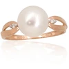 Diamond Sky Jewelry Auksinis žiedas su deimantais ir perlais „Galos“
