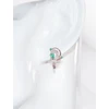 Diamond Sky Jewelry Auksiniai auskarai su deimantais ir smaragdais „Groteks II“