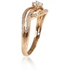 Diamond Sky Jewelry Auksinis žiedas su deimantais „Auksinė Banga VI“