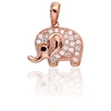 Diamond Sky Jewelry Auksinis pakabukas su cirkoniais „Drambliukas III“