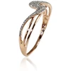 Diamond Sky Jewelry Auksinis žiedas su deimantais „Jūros Banga II“