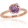 Diamond Sky Jewelry Auksinis žiedas su deimantais ir ametistais „Garmiona“