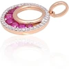 Diamond Sky Jewelry Auksinis pakabukas su deimantais ir rubinais „Atėnė II“