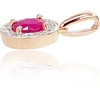 Diamond Sky Jewelry Auksinis pakabukas su deimantais ir rubinais „Sofia“