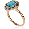 Diamond Sky Jewelry Auksinis žiedas su deimantais ir topazais „Henry II“