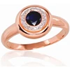 Diamond Sky Jewelry Auksinis žiedas su deimantais ir safyrais „The Light of Sapphire II“