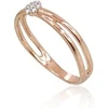 Diamond Sky Jewelry Auksinis žiedas su deimantais „Grakštumas V“