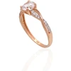 Diamond Sky Jewelry Auksinis žiedas su cirkoniais „Juno Gold XXIV“