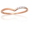 Diamond Sky Jewelry Auksinis žiedas su deimantais „Žuvėdra“