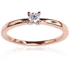 Diamond Sky Jewelry Auksinis žiedas su deimantais „Solitaras X“