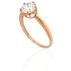 Diamond Sky Jewelry Auksinis žiedas su cirkoniais „Solitaras XIV“