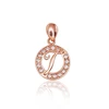 Diamond Sky Jewelry Auksinis raidės pakabukas su cirkoniais „T“