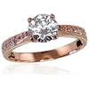 Diamond Sky Jewelry Auksinis žiedas su cirkoniais „Juno Gold“