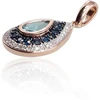 Diamond Sky Jewelry Auksinis pakabukas su deimantais, topazais ir safyrais „Royal“