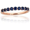 Diamond Sky Jewelry Auksinis žiedas su safyrais „Atėnė IX“