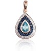 Diamond Sky Jewelry Auksinis pakabukas su deimantais, topazais ir safyrais „Royal“