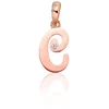 Diamond Sky Jewelry Auksinis raidės pakabukas su cirkoniais „C IV“