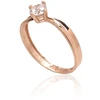 Diamond Sky Jewelry Auksinis žiedas su cirkoniais „Naujoji Klasika XI“