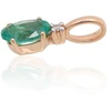Diamond Sky Jewelry Auksinis pakabukas su deimantais ir smaragdais „Notika VII“