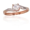 Diamond Sky Jewelry Auksinis žiedas su cirkoniais „Juno Gold XXVI“