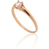 Diamond Sky Jewelry Auksinis žiedas su cirkoniais „Klasika Gold XII“