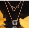 Diamond Sky Jewelry Auksinis vėrinys su topazais „Dangaus žėrėjimas“